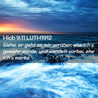 Picture 02 - Hiob 9:11 LUTH1912 - Siehe, er geht an mir vorüber, ehe ich's gewahr - Bible Verse Picture