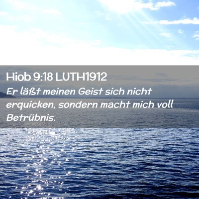 Picture 02 - Hiob 9:18 LUTH1912 - Er läßt meinen Geist sich nicht erquicken, - Bible Verse Picture