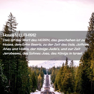 Picture 02 - Hosea 1:1 LUTH1912 - Dies ist das Wort des HERRN, das geschehen ist zu - Bible Verse Picture