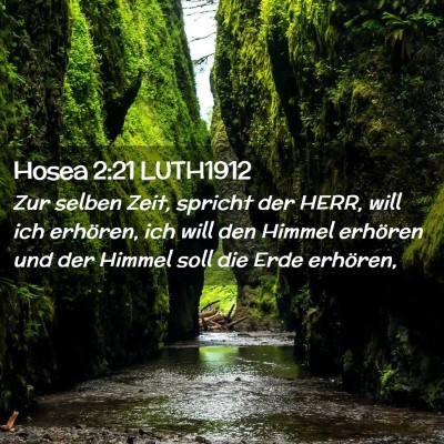 Picture 02 - Hosea 2:21 LUTH1912 - Zur selben Zeit, spricht der HERR, will ich - Bible Verse Picture