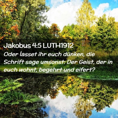 Picture 02 - Jakobus 4:5 LUTH1912 - Oder lasset ihr euch dünken, die Schrift sage - Bible Verse Picture