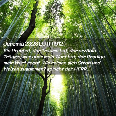 Picture 02 - Jeremia 23:28 LUTH1912 - Ein Prophet, der Träume hat, der erzähle - Bible Verse Picture