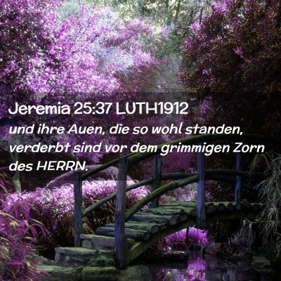 Picture 02 - Jeremia 25:37 LUTH1912 - und ihre Auen, die so wohl standen, verderbt sind - Bible Verse Picture