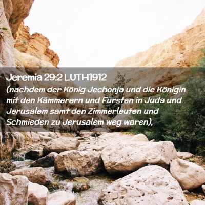 Picture 02 - Jeremia 29:2 LUTH1912 - (nachdem der König Jechonja und die Königin mit - Bible Verse Picture
