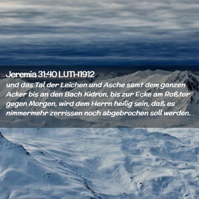 Picture 02 - Jeremia 31:40 LUTH1912 - und das Tal der Leichen und Asche samt dem ganzen - Bible Verse Picture