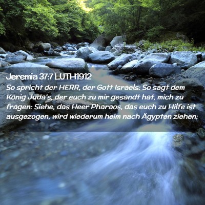 Picture 02 - Jeremia 37:7 LUTH1912 - So spricht der HERR, der Gott Israels: So sagt - Bible Verse Picture