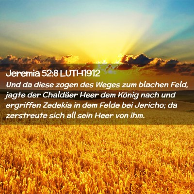 Picture 02 - Jeremia 52:8 LUTH1912 - Und da diese zogen des Weges zum blachen Feld, - Bible Verse Picture