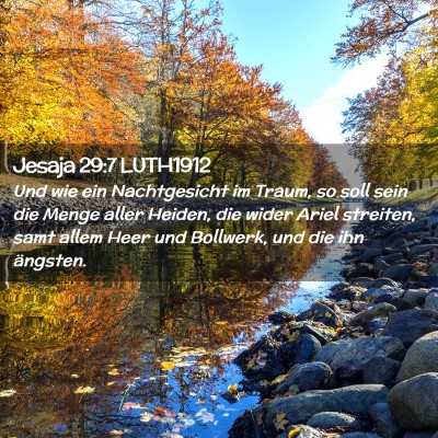 Picture 02 - Jesaja 29:7 LUTH1912 - Und wie ein Nachtgesicht im Traum, so soll sein - Bible Verse Picture