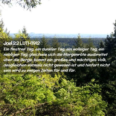 Picture 02 - Joel 2:2 LUTH1912 - Ein finstrer Tag, ein dunkler Tag, ein wolkiger - Bible Verse Picture