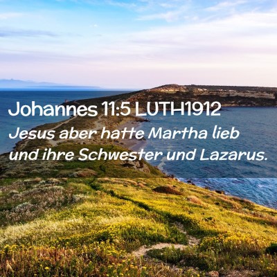 Picture 02 - Johannes 11:5 LUTH1912 - Jesus aber hatte Martha lieb und ihre Schwester - Bible Verse Picture