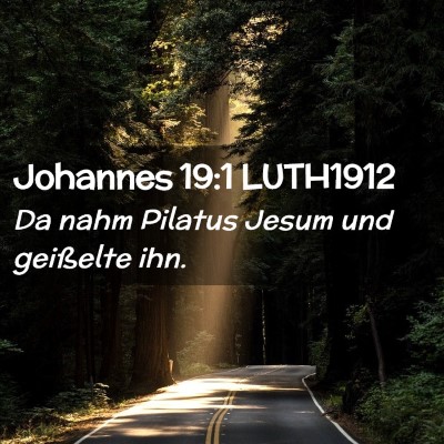 Picture 02 - Johannes 19:1 LUTH1912 - Da nahm Pilatus Jesum und geißelte - Bible Verse Picture