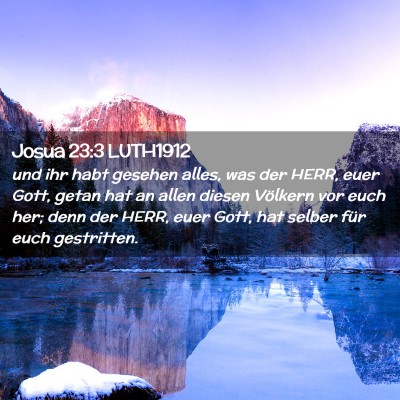 Picture 02 - Josua 23:3 LUTH1912 - und ihr habt gesehen alles, was der HERR, euer - Bible Verse Picture