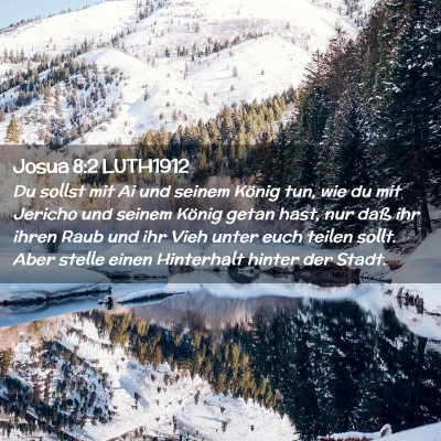 Picture 02 - Josua 8:2 LUTH1912 - Du sollst mit Ai und seinem König tun, wie du - Bible Verse Picture