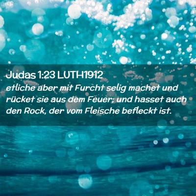 Picture 02 - Judas 1:23 LUTH1912 - etliche aber mit Furcht selig machet und rücket - Bible Verse Picture