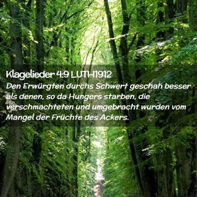 Picture 02 - Klagelieder 4:9 LUTH1912 - Den Erwürgten durchs Schwert geschah besser als - Bible Verse Picture