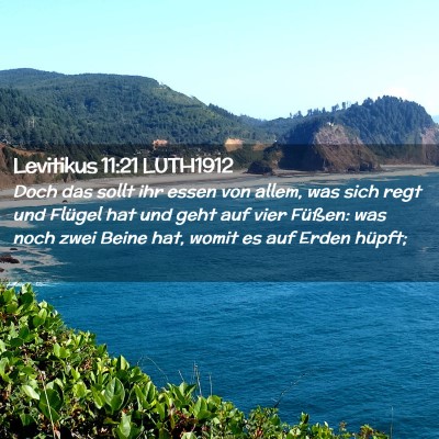 Picture 02 - Levitikus 11:21 LUTH1912 - Doch das sollt ihr essen von allem, was sich regt - Bible Verse Picture