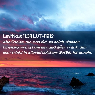 Picture 02 - Levitikus 11:34 LUTH1912 - Alle Speise, die man ißt, so solch Wasser - Bible Verse Picture