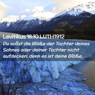 Picture 02 - Levitikus 18:10 LUTH1912 - Du sollst die Blöße der Tochter deines Sohnes - Bible Verse Picture