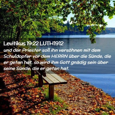 Picture 02 - Levitikus 19:22 LUTH1912 - und der Priester soll ihn versöhnen mit dem - Bible Verse Picture