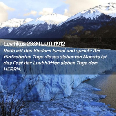 Picture 02 - Levitikus 23:34 LUTH1912 - Rede mit den Kindern Israel und sprich: Am - Bible Verse Picture