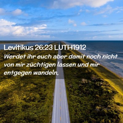 Picture 02 - Levitikus 26:23 LUTH1912 - Werdet ihr euch aber damit noch nicht von mir - Bible Verse Picture