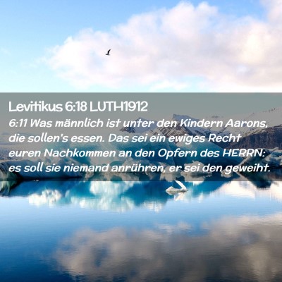 Picture 02 - Levitikus 6:18 LUTH1912 - 6:11 Was männlich ist unter den Kindern Aarons, - Bible Verse Picture