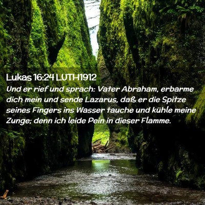 Picture 02 - Lukas 16:24 LUTH1912 - Und er rief und sprach: Vater Abraham, erbarme - Bible Verse Picture