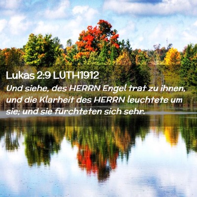 Picture 02 - Lukas 2:9 LUTH1912 - Und siehe, des HERRN Engel trat zu ihnen, und die - Bible Verse Picture