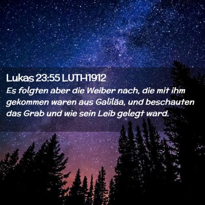 Picture 02 - Lukas 23:55 LUTH1912 - Es folgten aber die Weiber nach, die mit ihm - Bible Verse Picture