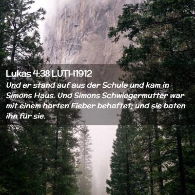 Picture 02 - Lukas 4:38 LUTH1912 - Und er stand auf aus der Schule und kam in Simons - Bible Verse Picture