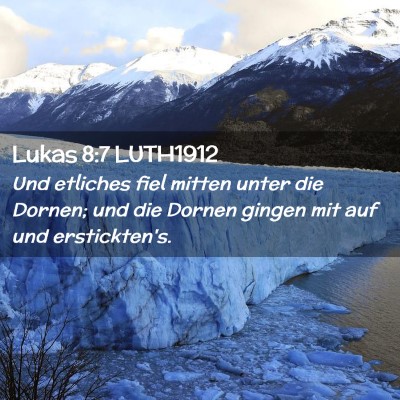 Picture 02 - Lukas 8:7 LUTH1912 - Und etliches fiel mitten unter die Dornen; und - Bible Verse Picture