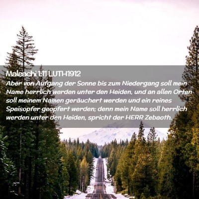 Picture 02 - Maleachi 1:11 LUTH1912 - Aber von Aufgang der Sonne bis zum Niedergang - Bible Verse Picture