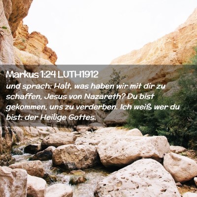 Picture 02 - Markus 1:24 LUTH1912 - und sprach: Halt, was haben wir mit dir zu - Bible Verse Picture