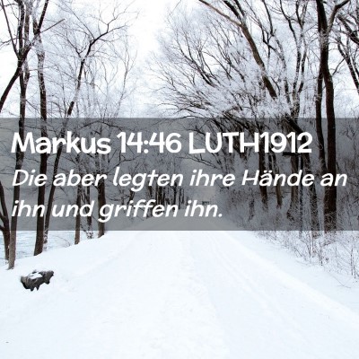 Picture 02 - Markus 14:46 LUTH1912 - Die aber legten ihre Hände an ihn und griffen - Bible Verse Picture