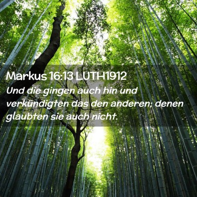 Picture 02 - Markus 16:13 LUTH1912 - Und die gingen auch hin und verkündigten das den - Bible Verse Picture