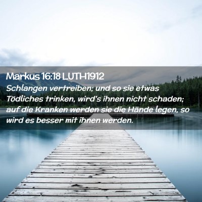 Picture 02 - Markus 16:18 LUTH1912 - Schlangen vertreiben; und so sie etwas Tödliches - Bible Verse Picture