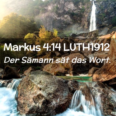 Picture 02 - Markus 4:14 LUTH1912 - Der Sämann sät das - Bible Verse Picture