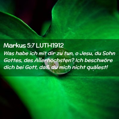 Picture 02 - Markus 5:7 LUTH1912 - Was habe ich mit dir zu tun, o Jesu, du Sohn - Bible Verse Picture