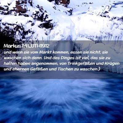 Picture 02 - Markus 7:4 LUTH1912 - und wenn sie vom Markt kommen, essen sie nicht, - Bible Verse Picture