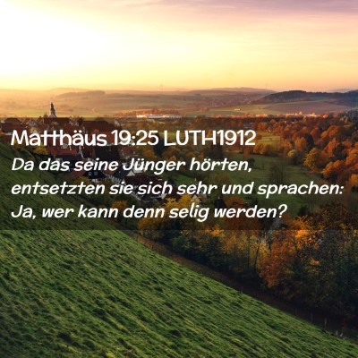 Picture 02 - Matthäus 19:25 LUTH1912 - Da das seine Jünger hörten, entsetzten sie sich - Bible Verse Picture