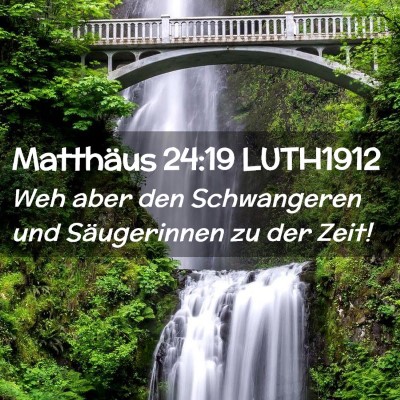 Picture 02 - Matthäus 24:19 LUTH1912 - Weh aber den Schwangeren und Säugerinnen zu der - Bible Verse Picture