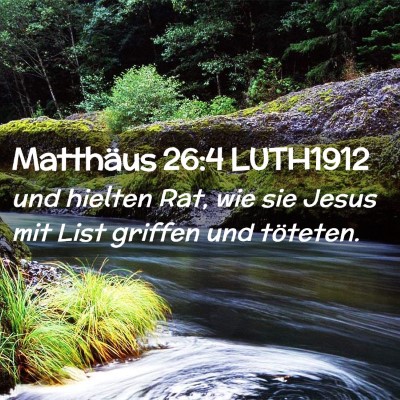 Picture 02 - Matthäus 26:4 LUTH1912 - und hielten Rat, wie sie Jesus mit List griffen - Bible Verse Picture