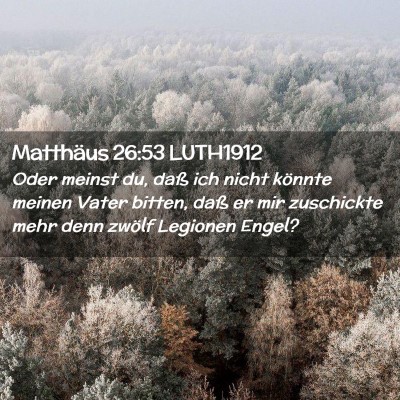 Picture 02 - Matthäus 26:53 LUTH1912 - Oder meinst du, daß ich nicht könnte meinen - Bible Verse Picture