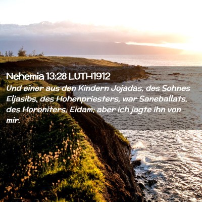 Picture 02 - Nehemia 13:28 LUTH1912 - Und einer aus den Kindern Jojadas, des Sohnes - Bible Verse Picture