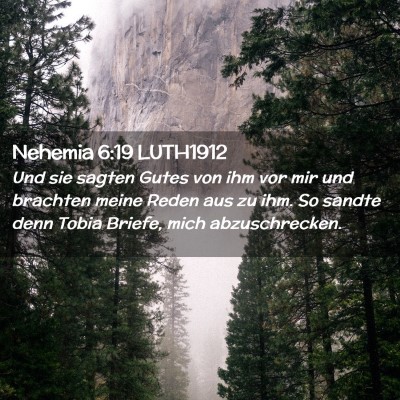 Picture 02 - Nehemia 6:19 LUTH1912 - Und sie sagten Gutes von ihm vor mir und brachten - Bible Verse Picture