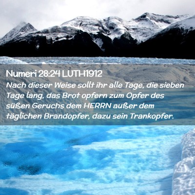 Picture 02 - Numeri 28:24 LUTH1912 - Nach dieser Weise sollt ihr alle Tage, die sieben - Bible Verse Picture