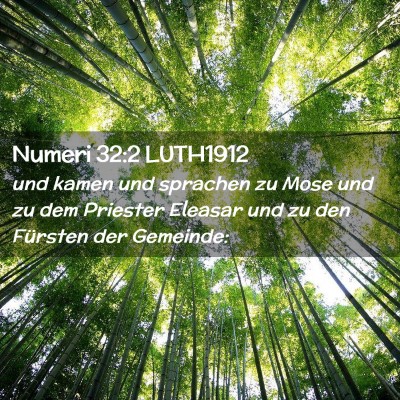 Picture 02 - Numeri 32:2 LUTH1912 - und kamen und sprachen zu Mose und zu dem - Bible Verse Picture
