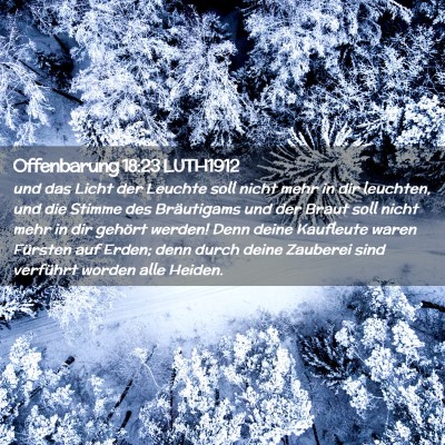 Picture 02 - Offenbarung 18:23 LUTH1912 - und das Licht der Leuchte soll nicht mehr in dir - Bible Verse Picture