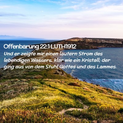 Picture 02 - Offenbarung 22:1 LUTH1912 - Und er zeigte mir einen lautern Strom des - Bible Verse Picture