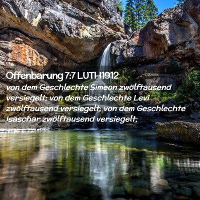 Picture 02 - Offenbarung 7:7 LUTH1912 - von dem Geschlechte Simeon zwölftausend - Bible Verse Picture
